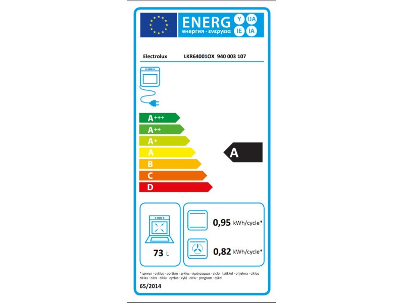 ELECTROLUX LKR64001OX Κεραμική Κουζίνα 73lt - 59cm - Inox 0041674 ELECTROLUX LKR64001OX Κεραμική Κουζίνα 73lt - 59cm - Inox 0041674