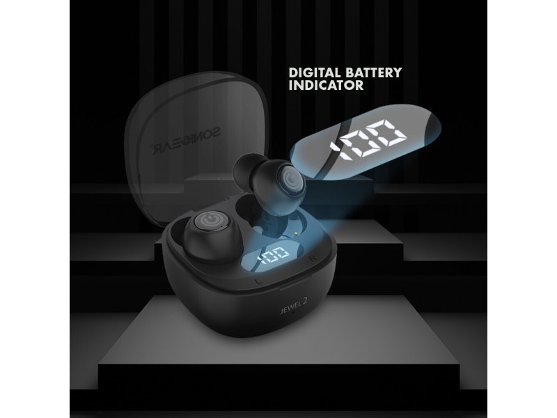 SONIC GEAR EarPump TWS Jewel 2 In-ear Bluetooth Handsfree Ακουστικά με Αντοχή στον Ιδρώτα και Θήκη Φόρτισης Λευκά 0041723 SONIC GEAR EarPump TWS Jewel 2 In-ear Bluetooth Handsfree Ακουστικά με Αντοχή στον Ιδρώτα και Θήκη Φόρτισης Λευκά 0041723