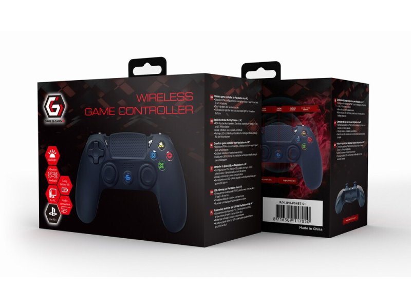 GEMBIRD JPD-PS4BT-02 Ασύρματο Gamepad για PC / PS4 Μαύρο 0041724 GEMBIRD JPD-PS4BT-02 Ασύρματο Gamepad για PC / PS4 Μαύρο 0041724