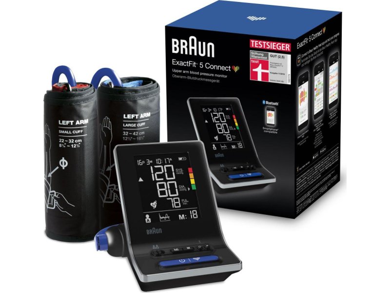 BRAUN BUA6350EU Exact Fit 5 Connect Ψηφιακό Πιεσόμετρο Μπράτσου με Bluetooth 0041742 BRAUN BUA6350EU Exact Fit 5 Connect Ψηφιακό Πιεσόμετρο Μπράτσου με Bluetooth 0041742
