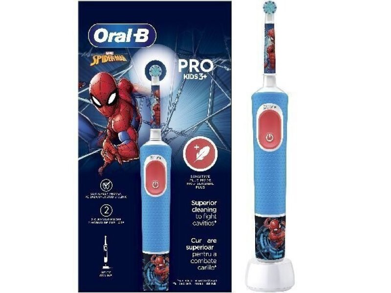 Oral-B Vitality Pro Spiderman (80720365) Ηλεκτρική Οδοντόβουρτσα για 3+ Χρονών 0041747 Oral-B Vitality Pro Spiderman (80720365) Ηλεκτρική Οδοντόβουρτσα για 3+ Χρονών 0041747