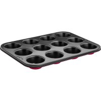 LAMART LT3072 Base Φόρμα Ζαχαροπλαστικής για Cupcakes/Muffins από Αλουμίνιο 12 Θέσεων 35x26x3εκ. 0041765