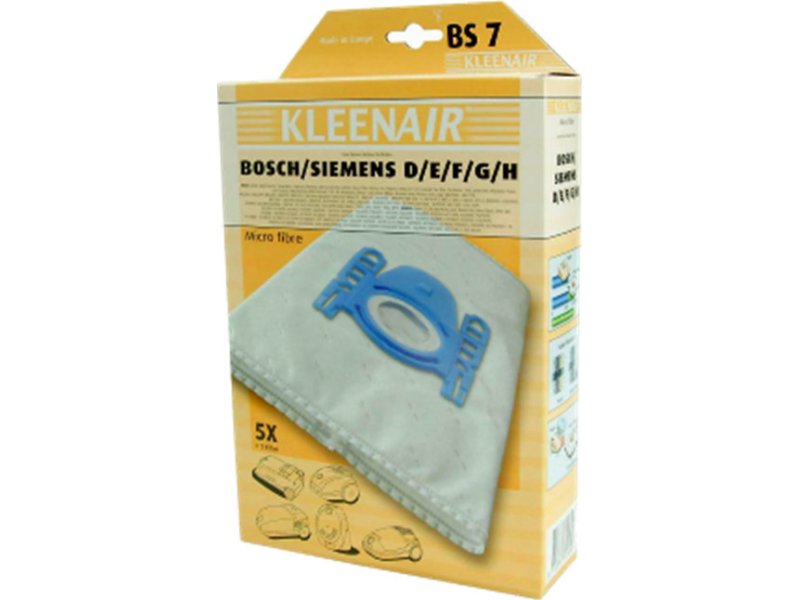 KLEENAIR BS7 34561 Σακούλες BOSCH/SIEMENS D/E/F/GXL/GXXL/H Σακούλες 0041827 KLEENAIR BS7 34561 Σακούλες BOSCH/SIEMENS D/E/F/GXL/GXXL/H Σακούλες 0041827
