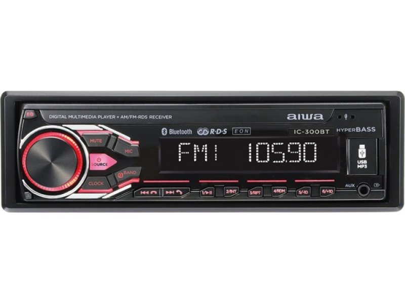 AIWA IC-300BT Ηχοσύστημα Αυτοκινήτου 1DIN (Bluetooth/USB) 0041842 AIWA IC-300BT Ηχοσύστημα Αυτοκινήτου 1DIN (Bluetooth/USB) 0041842