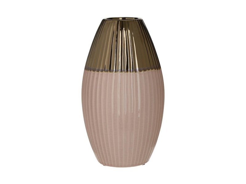 INART 3-70-685-0178 Βάζο Κεραμικό Κρεμ / Χρυσό 15 x 26 0021047 INART 3-70-685-0178 Βάζο Κεραμικό Κρεμ / Χρυσό 15 x 26 0021047