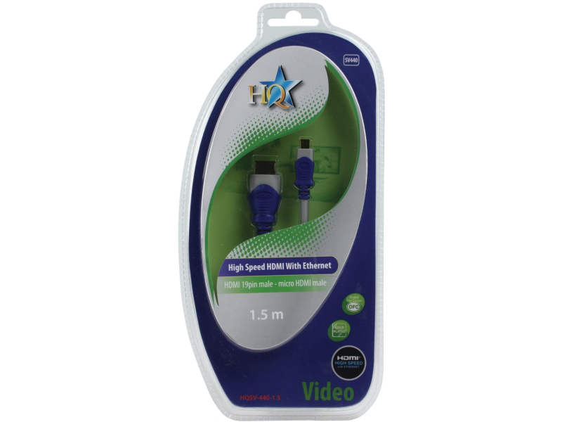 HQSV-440 HDMI MALE - MICRO HDMI MALE 1,5M 320688 HQSV-440 HDMI MALE - MICRO HDMI MALE 1,5M 320688