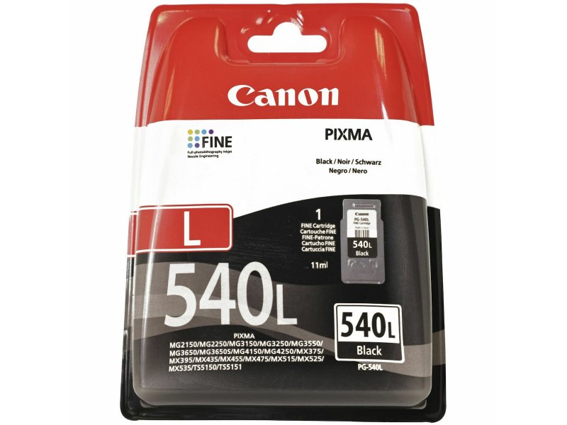 CANON PG-540L Μελάνι Εκτυπωτή InkJet Μαύρο 100655 CANON PG-540L Μελάνι Εκτυπωτή InkJet Μαύρο 100655