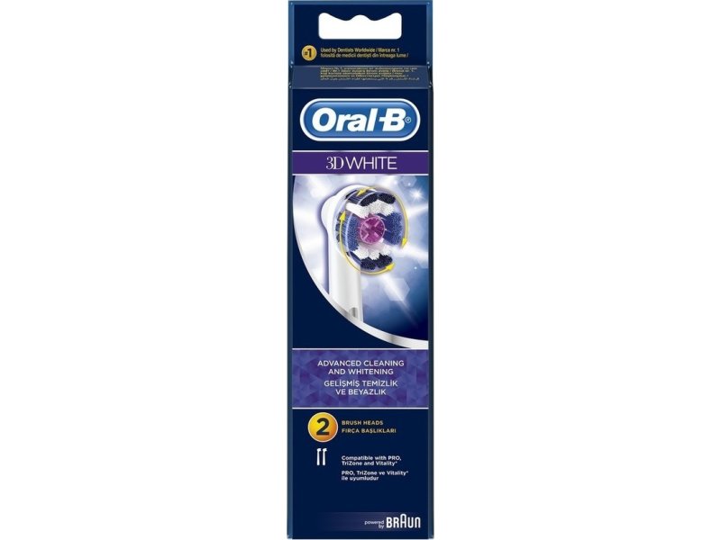 ORAL-B EB18 3D WHITE PRO BRIGHT Ανταλλακτικό Οδοντόβουρτσας 2τμχ 101437 ORAL-B EB18 3D WHITE PRO BRIGHT Ανταλλακτικό Οδοντόβουρτσας 2τμχ 101437
