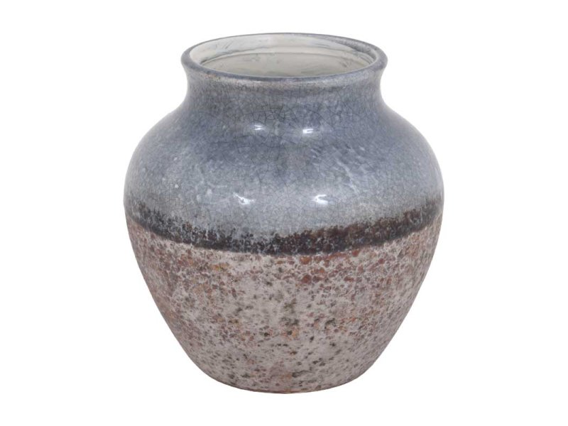 FYLLIANA 028-00-107 Κεραμικό Βάζο 17715 Γκρι - Καφέ 15.5 x 15 0021444 FYLLIANA 028-00-107 Κεραμικό Βάζο 17715 Γκρι - Καφέ 15.5 x 15 0021444
