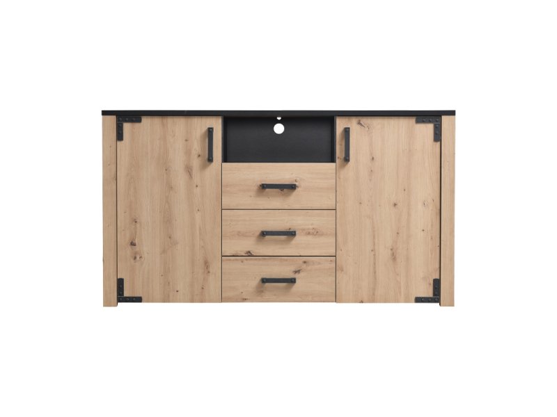 FYLLIANA 11008366 Κομότα Lazio 3K3F Artisian Oak /Μαύρο 168χ40χ94 0023437 FYLLIANA 11008366 Κομότα Lazio 3K3F Artisian Oak /Μαύρο 168χ40χ94 0023437