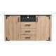 FYLLIANA 11008366 Κομότα Lazio 3K3F Artisian Oak /Μαύρο 168χ40χ94 0023437 FYLLIANA 11008366 Κομότα Lazio 3K3F Artisian Oak /Μαύρο 168χ40χ94 0023437