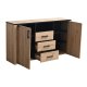 FYLLIANA 11008366 Κομότα Lazio 3K3F Artisian Oak /Μαύρο 168χ40χ94 0023437 FYLLIANA 11008366 Κομότα Lazio 3K3F Artisian Oak /Μαύρο 168χ40χ94 0023437