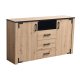 FYLLIANA 11008366 Κομότα Lazio 3K3F Artisian Oak /Μαύρο 168χ40χ94 0023437 FYLLIANA 11008366 Κομότα Lazio 3K3F Artisian Oak /Μαύρο 168χ40χ94 0023437