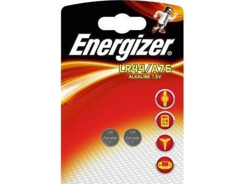ENERGIZER A76/LR44 1,5V Αλκαλικές Μπαταρίες 2 τεμ (623055) 140158 ENERGIZER A76/LR44 1,5V Αλκαλικές Μπαταρίες 2 τεμ (623055) 140158