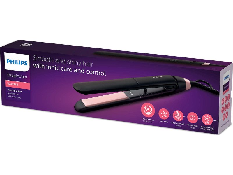 PHILIPS BHS378/00 StraightCare Essential Πρέσα Μαλλιών με Κεραμικές Πλάκες Ionic 0037743 PHILIPS BHS378/00 StraightCare Essential Πρέσα Μαλλιών με Κεραμικές Πλάκες Ionic 0037743