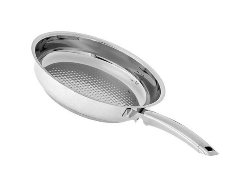 FISSLER Crispy Steelux Premium Τηγάνι KAΠ+ΔΙΧ από Ανοξείδωτο Ατσάλι 26cm 320609 FISSLER Crispy Steelux Premium Τηγάνι KAΠ+ΔΙΧ από Ανοξείδωτο Ατσάλι 26cm 320609
