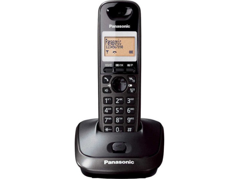 PANASONIC KX-TG 2511GRT Ασύρματο Τηλέφωνο Titanium 390999 PANASONIC KX-TG 2511GRT Ασύρματο Τηλέφωνο Titanium 390999