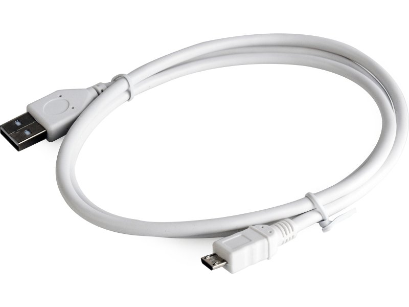 CABLEXPERT CCP-MUSB2-AMBM-W-1M MICRO USB CABLE WHITE COLOR 1M 0038576 CABLEXPERT CCP-MUSB2-AMBM-W-1M MICRO USB CABLE WHITE COLOR 1M 0038576