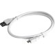 CABLEXPERT CCP-MUSB2-AMBM-W-1M MICRO USB CABLE WHITE COLOR 1M 0038576 CABLEXPERT CCP-MUSB2-AMBM-W-1M MICRO USB CABLE WHITE COLOR 1M 0038576