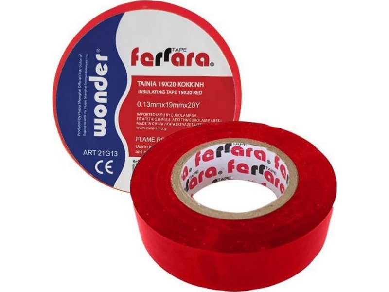 EUROLAMP 147-34002 19x20 Ταινία Κόκκινη 0038626 EUROLAMP 147-34002 19x20 Ταινία Κόκκινη 0038626