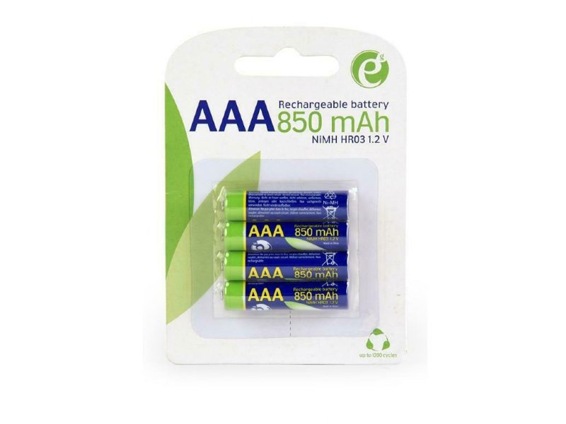 ENERGINIE EG-BA-AAA8R4-01 Επαναφορτιζόμενες Μπαταρίες AAA Ni-MH 850mAh 1.2V 4τμχ 0038563 ENERGINIE EG-BA-AAA8R4-01 Επαναφορτιζόμενες Μπαταρίες AAA Ni-MH 850mAh 1.2V 4τμχ 0038563