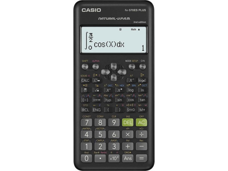 CASIO FX-570ES Αριθμομηχανή Επιστημονική Plus 2nd Edition, 15 Ψηφίων σε Μαύρο Χρώμα (6-FX-570ESP) 0004724 CASIO FX-570ES Αριθμομηχανή Επιστημονική Plus 2nd Edition, 15 Ψηφίων σε Μαύρο Χρώμα (6-FX-570ESP) 0004724