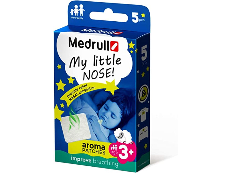 MEDRULL Aroma Patches My Little Nose N5 Ρινικές ταινίες, Επιθέματα Αναπνοής για Παιδιά 3+ Ετών 5τμχ (2000594) 0033635 MEDRULL Aroma Patches My Little Nose N5 Ρινικές ταινίες, Επιθέματα Αναπνοής για Παιδιά 3+ Ετών 5τμχ (2000594) 0033635