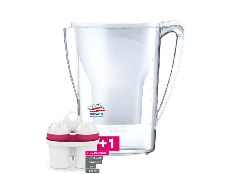 BWT AQUAlizer Home Κανάτα Φιλτραρίσματος Νερού Λευκή 2,7lt/1.5lt + 1 Ανταλλακτικό Φίλτρο Εμπλουτισμένο με Μαγνήσιο (Made in Austria) 0034521 BWT AQUAlizer Home Κανάτα Φιλτραρίσματος Νερού Λευκή 2,7lt/1.5lt + 1 Ανταλλακτικό Φίλτρο Εμπλουτισμένο με Μαγνήσιο (Made in Austria) 0034521