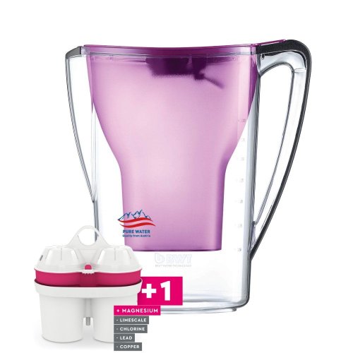 BWT AQUAlizer Home Κανάτα Φιλτραρίσματος Νερού Μωβ 2,7lt/1.5lt + 1 Ανταλλακτικό Φίλτρο Εμπλουτισμένο με Μαγνήσιο  (Made in Austria) 0034522