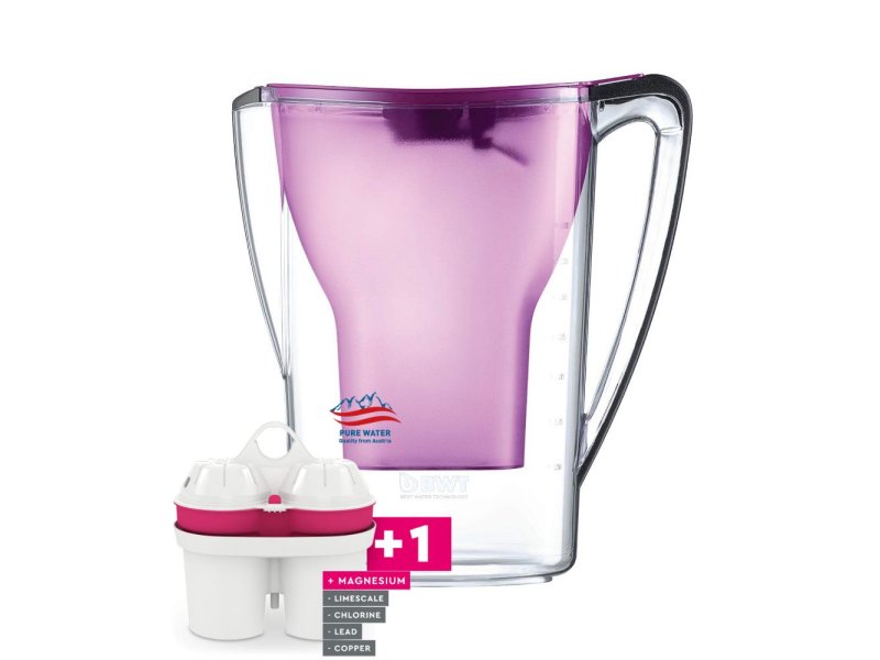 BWT AQUAlizer Home Κανάτα Φιλτραρίσματος Νερού Μωβ 2,7lt/1.5lt + 1 Ανταλλακτικό Φίλτρο Εμπλουτισμένο με Μαγνήσιο (Made in Austria) 0034522 BWT AQUAlizer Home Κανάτα Φιλτραρίσματος Νερού Μωβ 2,7lt/1.5lt + 1 Ανταλλακτικό Φίλτρο Εμπλουτισμένο με Μαγνήσιο (Made in Austria) 0034522