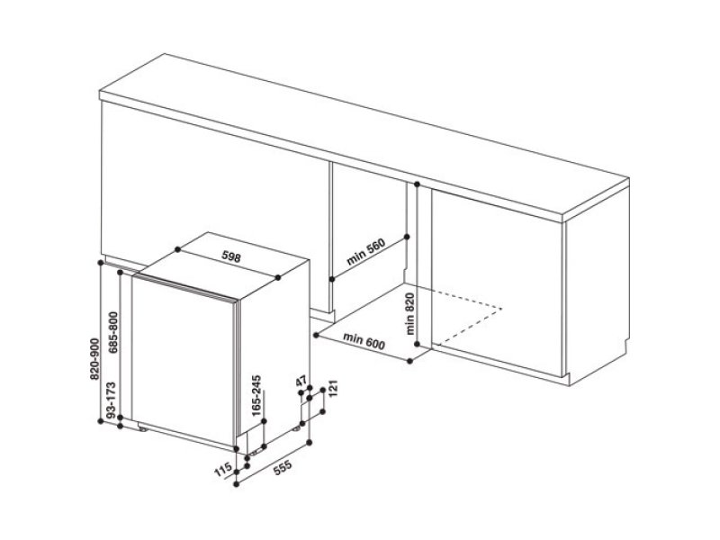 WHIRLPOOL WIC 3C33 PFE Πλήρως Εντοιχιζόμενο Πλυντήριο Πιάτων για 14 Σερβίτσια Π59.8xY82εκ. Inox 0035274 WHIRLPOOL WIC 3C33 PFE Πλήρως Εντοιχιζόμενο Πλυντήριο Πιάτων για 14 Σερβίτσια Π59.8xY82εκ. Inox 0035274