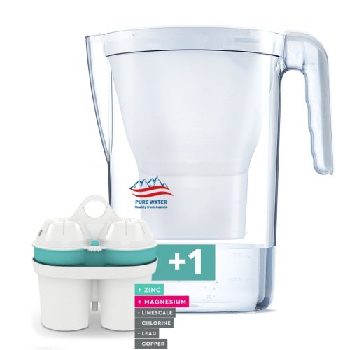 BWT VIDA Κανάτα Φιλτραρίσματος Νερού White 2.6L με Ηλεκτρονική Ένδειξη + 1 Φίλτρο Zinc+ Εμπλουτισμένο με Μαγνήσιο Και Ψευδάργυρο (Made in Austria) 0035425