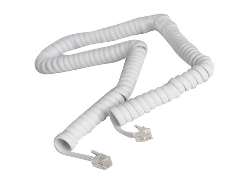 EUROLAMP 147-10064 Σπιράλ Τηλεφώνου A.T. Λευκό 2m 4P4C Rj11 0036530 EUROLAMP 147-10064 Σπιράλ Τηλεφώνου A.T. Λευκό 2m 4P4C Rj11 0036530