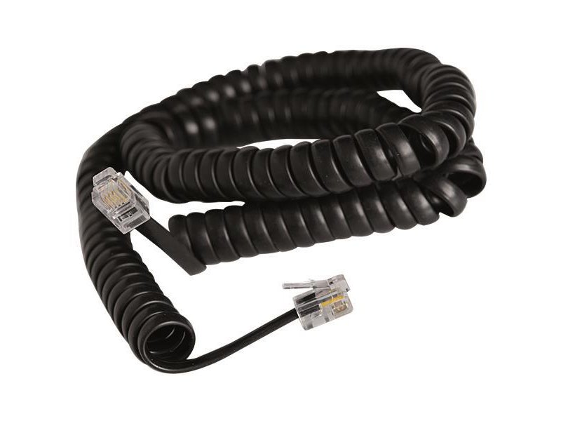 EUROLAMP 147-10066 Σπιράλ Τηλεφώνου A.T. Μαύρο 2m 4P4C Rj11 0036532 EUROLAMP 147-10066 Σπιράλ Τηλεφώνου A.T. Μαύρο 2m 4P4C Rj11 0036532