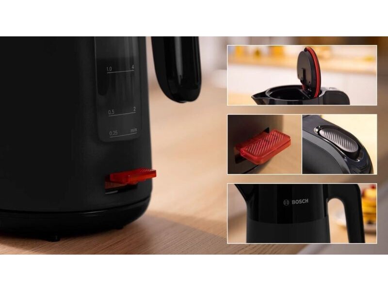 BOSCH TWK2M163 Βραστήρας 1.7lt 2400W Μαύρος 0038323 BOSCH TWK2M163 Βραστήρας 1.7lt 2400W Μαύρος 0038323