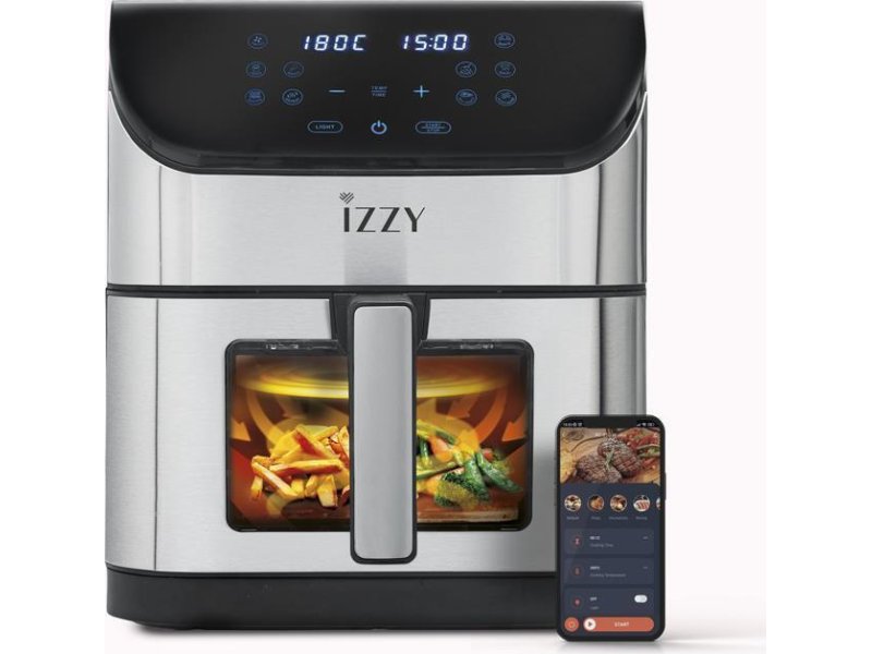 IZZY IZ-8229 Φριτέζα Αέρος με Wi-Fi 8lt Ασημί 0038334 IZZY IZ-8229 Φριτέζα Αέρος με Wi-Fi 8lt Ασημί 0038334