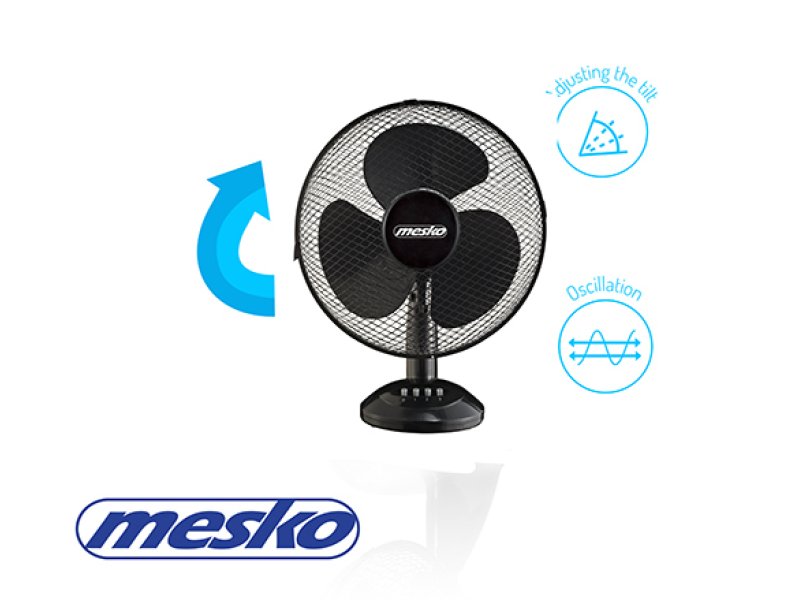 MESKO MS-7310 Επιτραπέζιος Ανεμιστήρας 45W Διαμέτρου 40cm Black 0038787 MESKO MS-7310 Επιτραπέζιος Ανεμιστήρας 45W Διαμέτρου 40cm Black 0038787