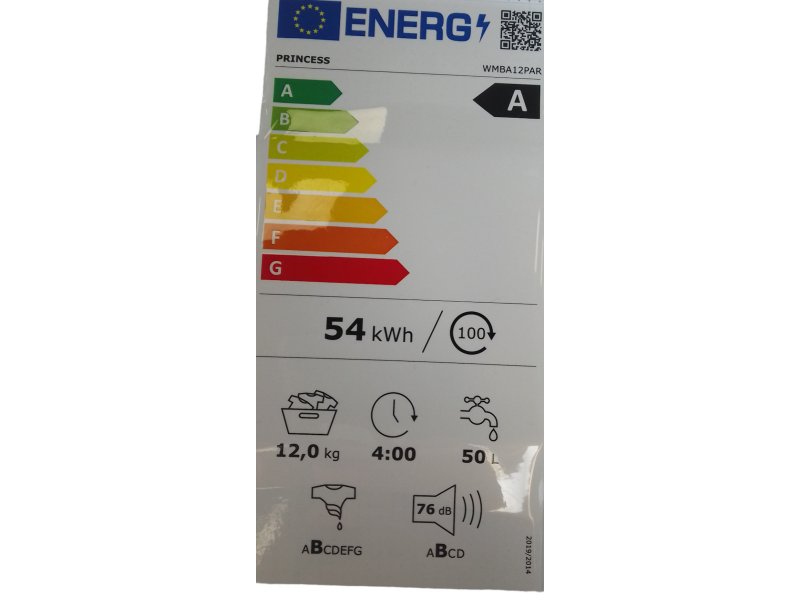PRINCESS WMBA12PAR Πλυντήριο Ρούχων 12kg 0038857 PRINCESS WMBA12PAR Πλυντήριο Ρούχων 12kg 0038857