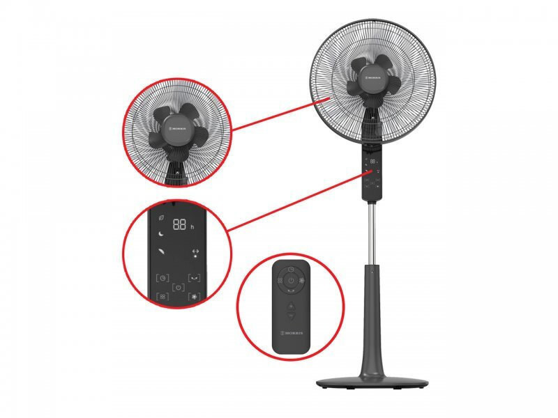 MORRIS MFS-16246 Ανεμιστήρας Ορθοστάτης 28W Διαμέτρου 40.64cm με Τηλεχειριστήριο 0038864 MORRIS MFS-16246 Ανεμιστήρας Ορθοστάτης 28W Διαμέτρου 40.64cm με Τηλεχειριστήριο 0038864