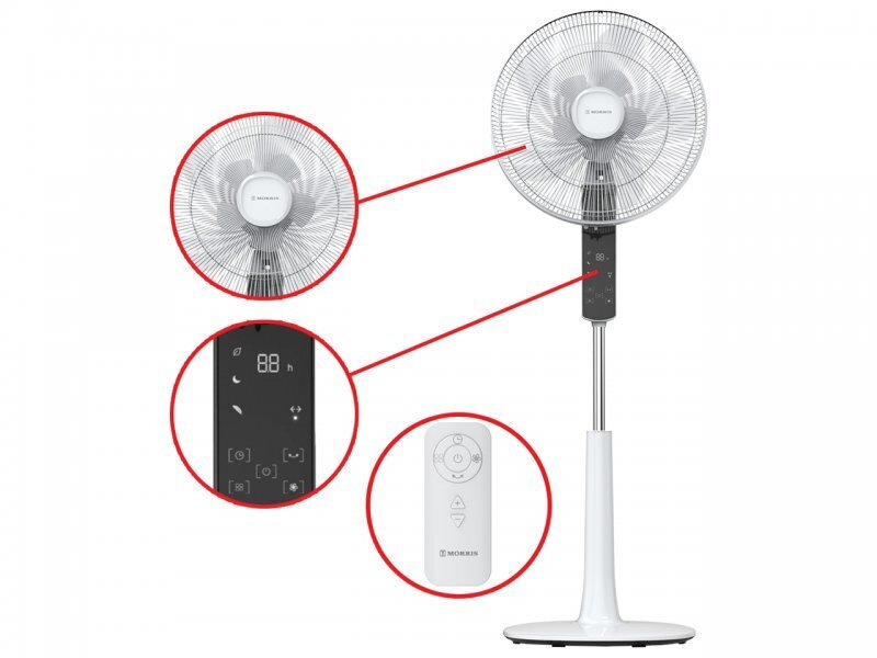 MORRIS MFS-16245 Ανεμιστήρας Ορθοστάτης 28W Διαμέτρου 41cm με Τηλεχειριστήριο 0038952 MORRIS MFS-16245 Ανεμιστήρας Ορθοστάτης 28W Διαμέτρου 41cm με Τηλεχειριστήριο 0038952