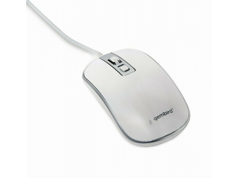 GEMBIRD MUS-4B-06-WS Ενσύρματο Ποντίκι Ασημί 0038965 GEMBIRD MUS-4B-06-WS Ενσύρματο Ποντίκι Ασημί 0038965