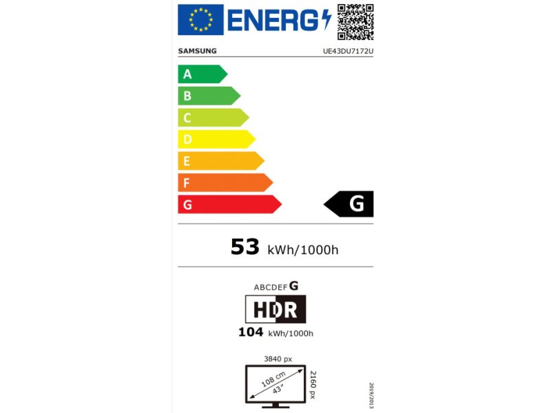 SAMSUNG UE43DU7172UXXH Τηλεόραση 43'' - Smart - 4K UHD 0039067 SAMSUNG UE43DU7172UXXH Τηλεόραση 43'' - Smart - 4K UHD 0039067