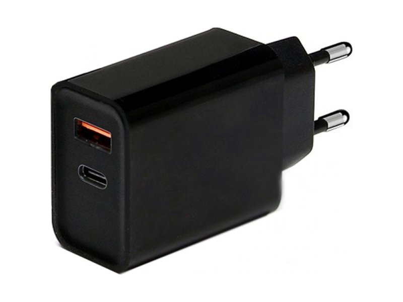 LAMTECH LAM020151 Wall Quick Charger 18W QC3.0 and Type-C Output Black (LAM022018) 0039246 LAMTECH LAM020151 Wall Quick Charger 18W QC3.0 and Type-C Output Black (LAM022018) 0039246