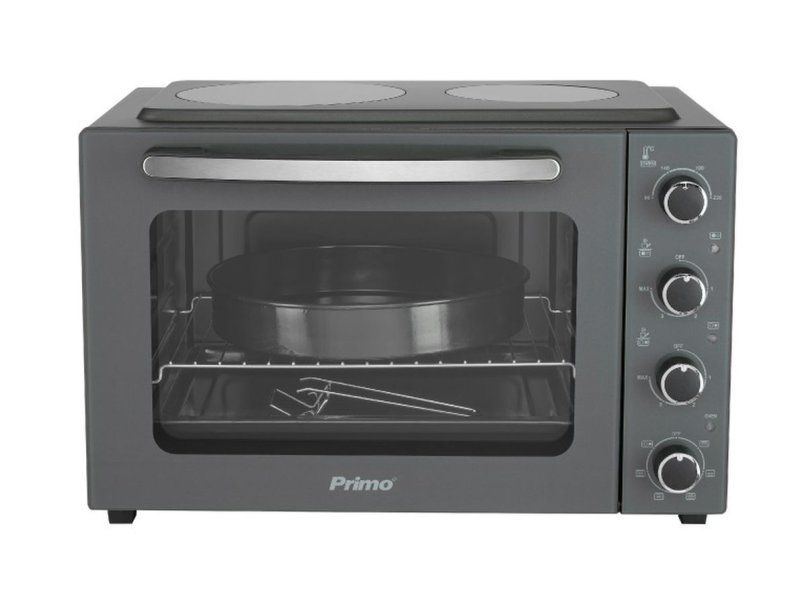 PRIMO PREO-40456NS Φουρνάκι Με 2 Κεραμικές Εστίες 50L Με Αέρα & Υάλινη Πρόσοψη Ανθρακί 0039272 PRIMO PREO-40456NS Φουρνάκι Με 2 Κεραμικές Εστίες 50L Με Αέρα & Υάλινη Πρόσοψη Ανθρακί 0039272
