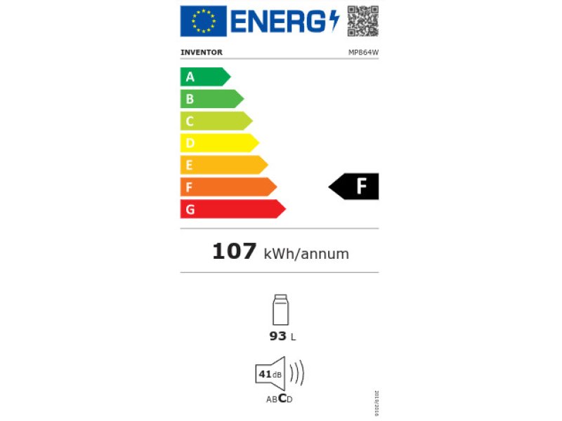 INVENTOR MP864WE Μονόπορτο Ψυγείο Υ86xΠ47.2xΒ45εκ. Λευκό 0039387 INVENTOR MP864WE Μονόπορτο Ψυγείο Υ86xΠ47.2xΒ45εκ. Λευκό 0039387