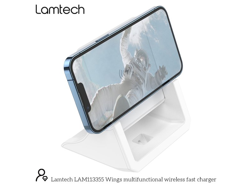LAMTECH LAM113355 Ασύρματος Φορτιστής (Qi Pad) 15W Λευκός 0039575 LAMTECH LAM113355 Ασύρματος Φορτιστής (Qi Pad) 15W Λευκός 0039575