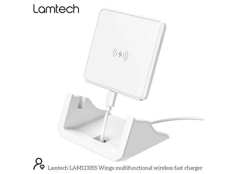 LAMTECH LAM113355 Ασύρματος Φορτιστής (Qi Pad) 15W Λευκός 0039575 LAMTECH LAM113355 Ασύρματος Φορτιστής (Qi Pad) 15W Λευκός 0039575