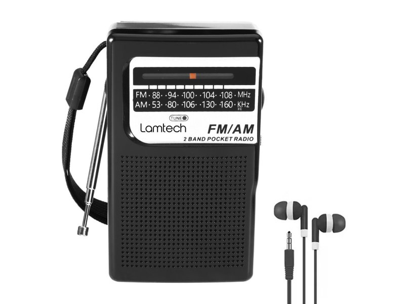 LAMTECH LAM112556 Pocket Ραδιοφωνάκι Επαναφορτιζόμενο Μαύρο 0039580 LAMTECH LAM112556 Pocket Ραδιοφωνάκι Επαναφορτιζόμενο Μαύρο 0039580