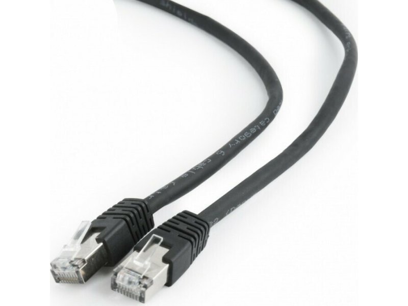 CABLEXPERT PP6-3M/BK FTP CAT6 PATCH CORD BLACK SHIELDED 3M 0039690 CABLEXPERT PP6-3M/BK FTP CAT6 PATCH CORD BLACK SHIELDED 3M 0039690