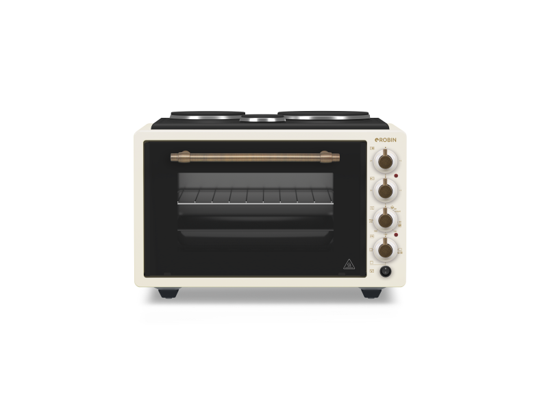 ROBIN ZK-65 Ηλεκτρικό Φουρνάκι Μπεζ 42lt 52 x 36 x 45 Με 3 Εστιες 0039781 ROBIN ZK-65 Ηλεκτρικό Φουρνάκι Μπεζ 42lt 52 x 36 x 45 Με 3 Εστιες 0039781